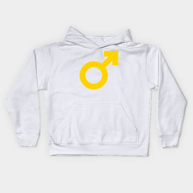 Male Logo Symbol Sign Icon Emoticon Kids Hoodie by AnotherOne